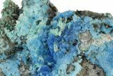 Vibrant Blue Cyanotrichite with Cubic Fluorite - China #238820-1